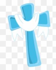 Cross Clipart Baptism - Blue Baptism Cross Png,Blue Cross Png