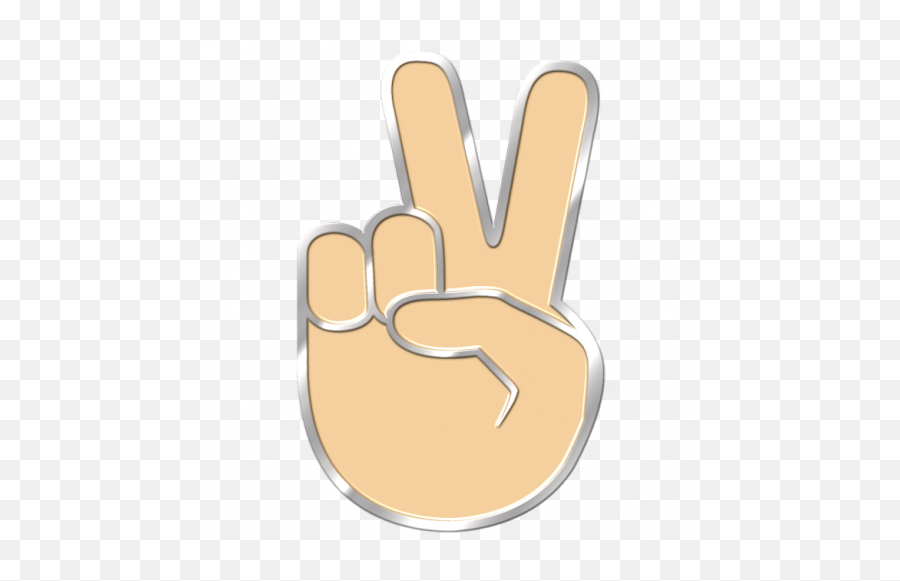 Premium Metal Emoji Pins - Sign Language Png,Peace Sign Emoji Png