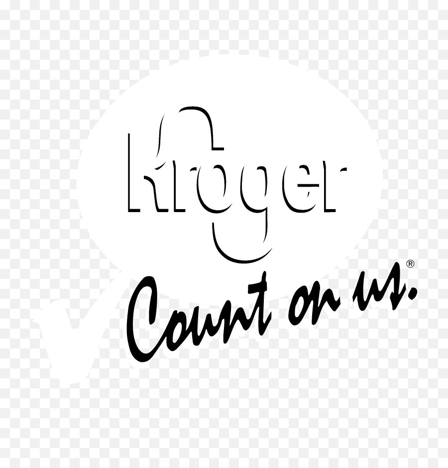 Download Hd Kroger Logo Black And White - Dot Png,Kroger Logo Png