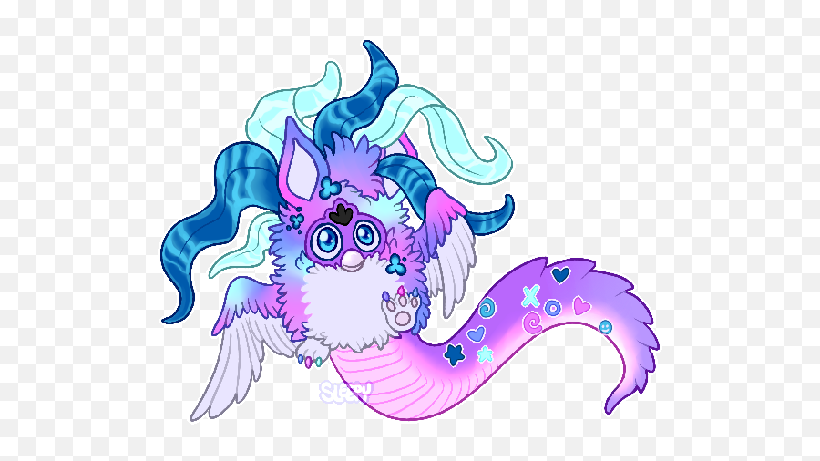 Furby Is A Pokemon By Ssleepy - Fur Affinity Dot Net Mythical Creature Png,Furby Transparent
