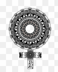 Mandala Feminism Icon V - Decorative png
