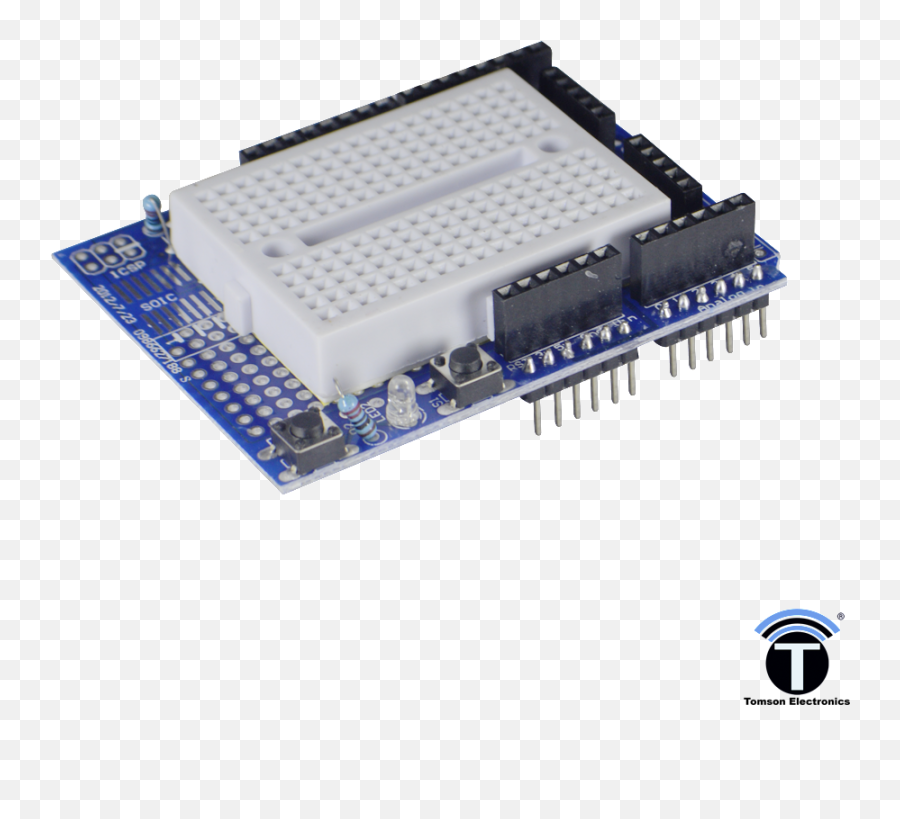 Prototype Shield V30 For Arduino Uno With Breadboard - Hardware Programmer Png,Ardino Uno Device Manager Icon