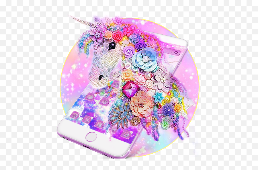 Dream Unicorn Diamond Theme - Smartphone Png,Pretty Unicorn Icon