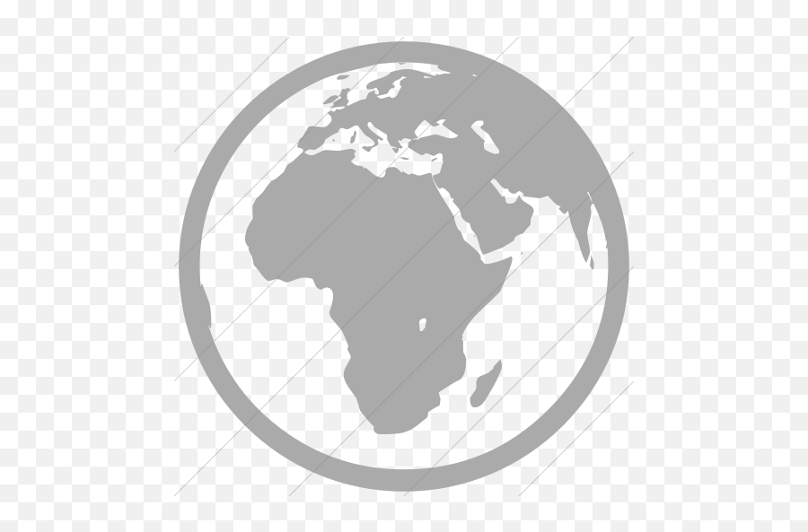 Iconsetc Simple Gray Classica Earth - Easy Earth Drawing Africa Png,Africa Icon Png