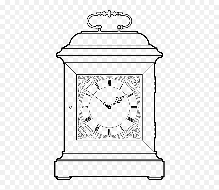 Bracket Clock Png Transparent Image - Quartz Clock,Clock Transparent Png