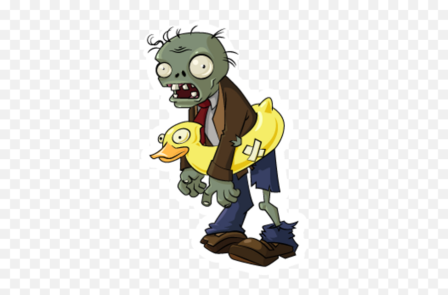 Plants Vs Zombies Ducky Tube Zombie Sticker - Sticker Mania Zombies De Plants Vs Zombies 1 Png,Icon Pop Mania Level 5