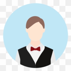Avatar Icon Waiter Female People Man - Tuxedo png