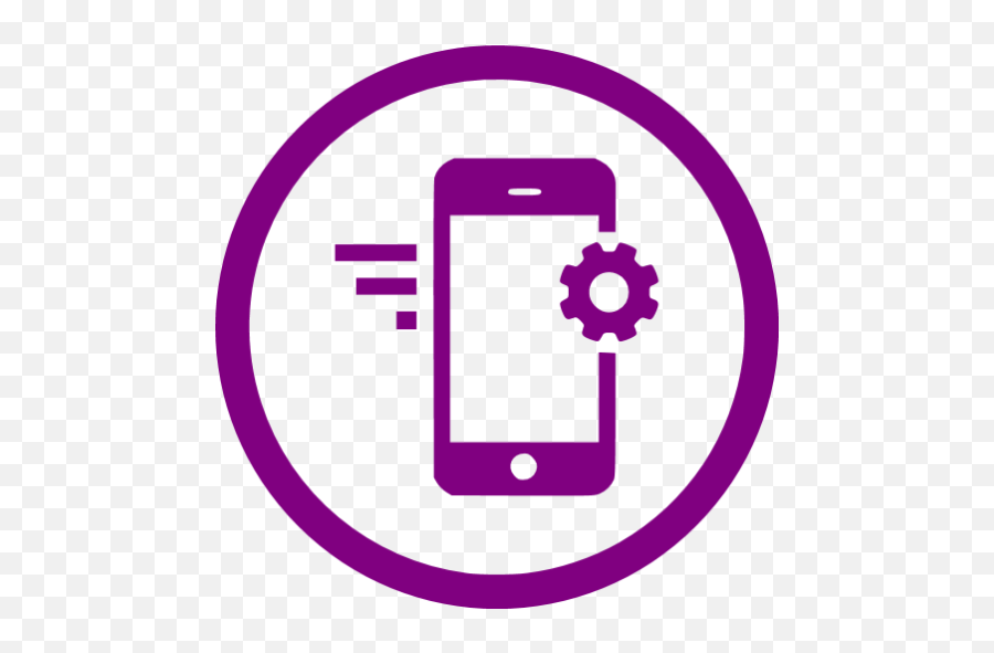Purple Mobile Marketing 3 Icon - Free Purple Seo Icons Mobile App Development Icon Png,Icon For Advertising