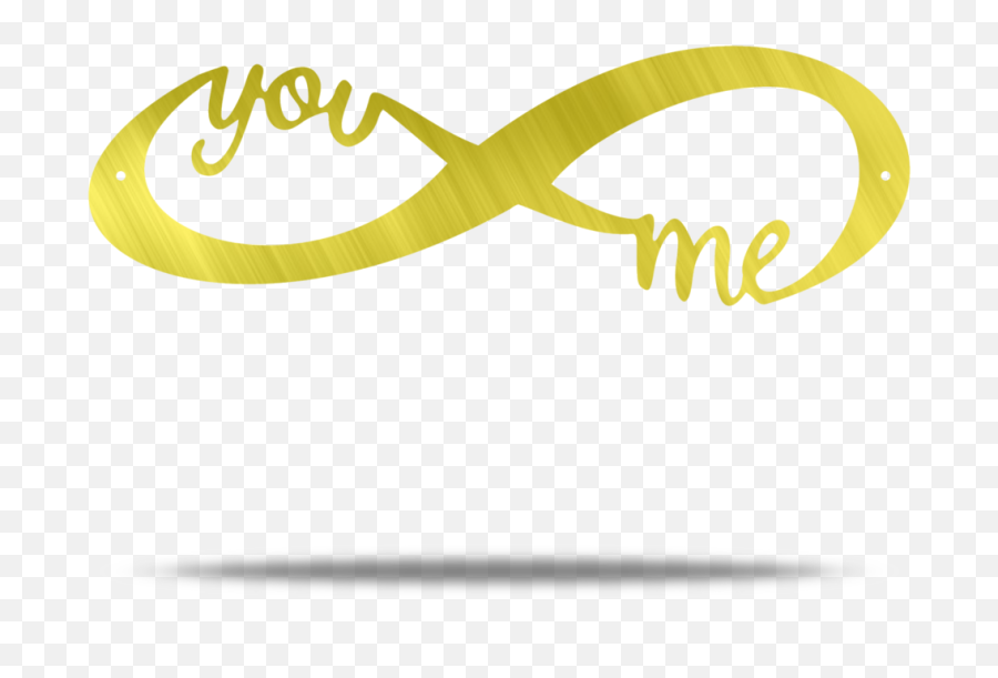 Download You And Me Infinity Steel Wall Sign - Calligraphy Calligraphy Png,Infinity Sign Png
