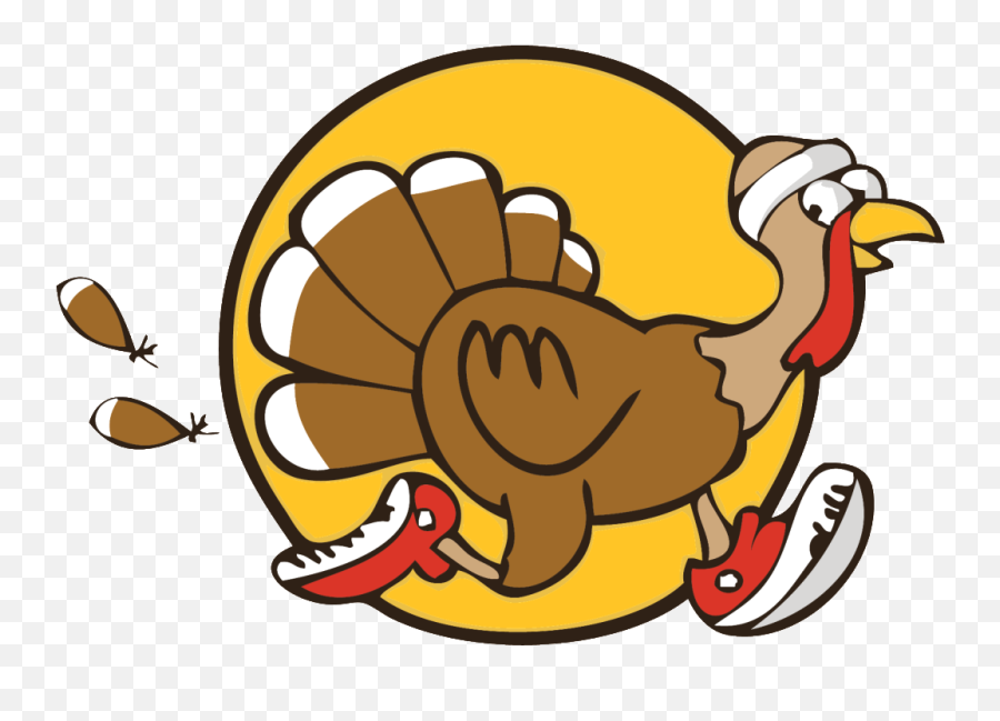 Clipart Thanksgiving Fitness - Turkey Trot Png,Turkey Clipart Transparent Background