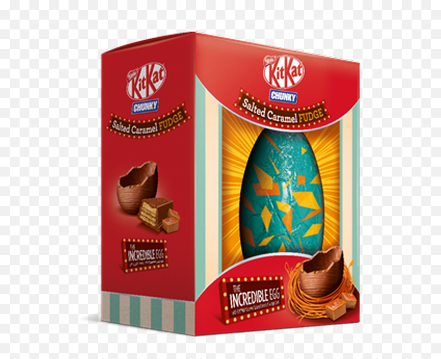 Bu0026m Selling Kitkat Chunky Easter Eggs - With Salted Caramel Kit Kat Salted Caramel Fudge Egg Png,Easter Eggs Transparent