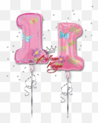1st Birthday Girl Number D - 1st Birthday Balloons Png,Birthday Girl Png