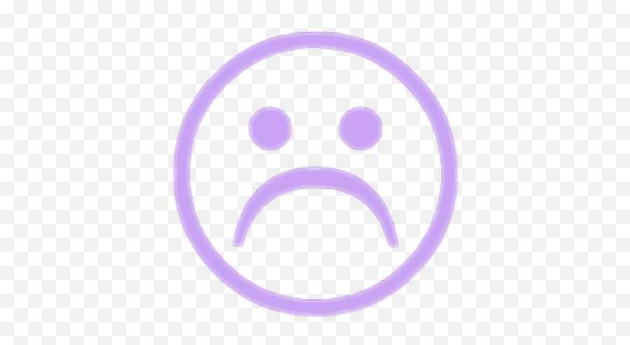 Sad Emoticon Emoji Transparent Violet Triste Violeta - Sad Face Emoji Drawing Png,Sad Emoji Transparent