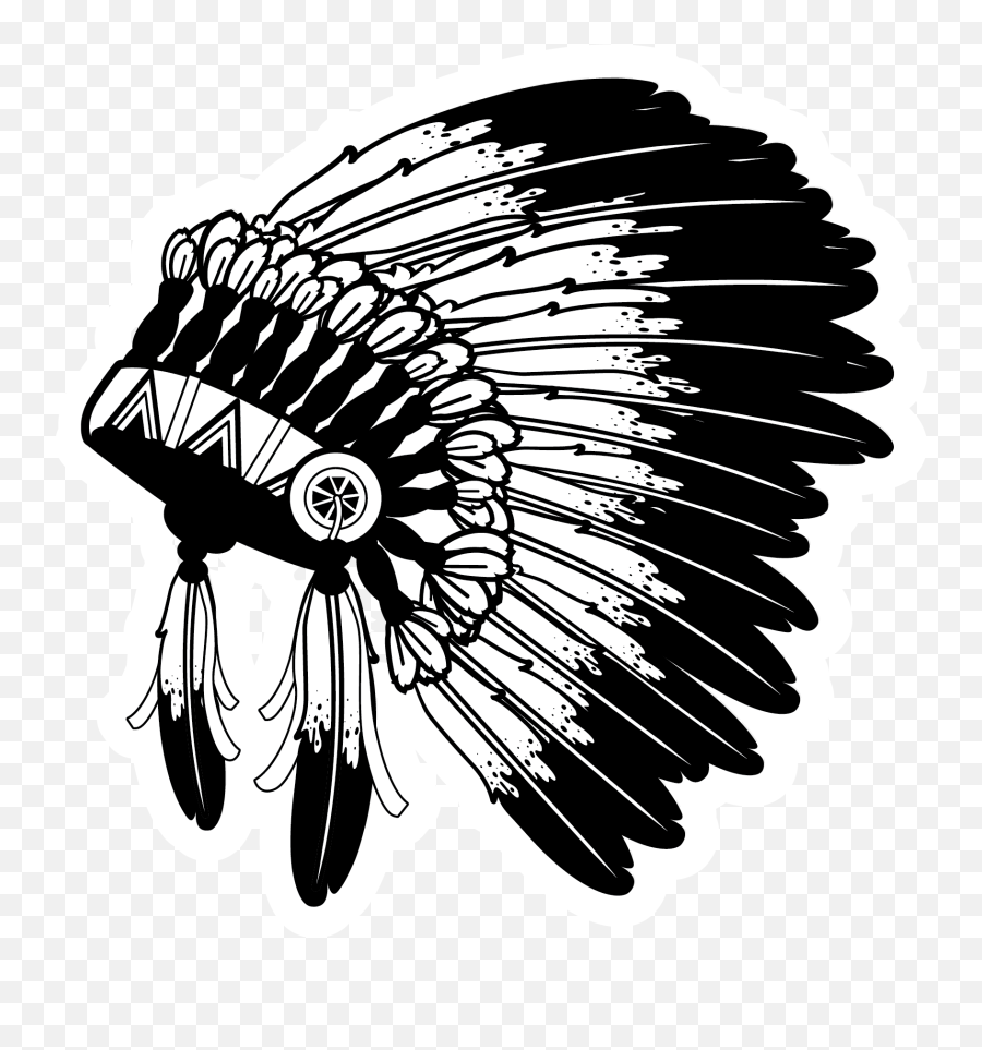Native American Headdress Illustration - Native American Headdress Png,Headdress Png