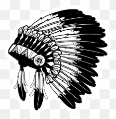 Native American Headdress Illustration - Native American Headdress Png,Headdress Png