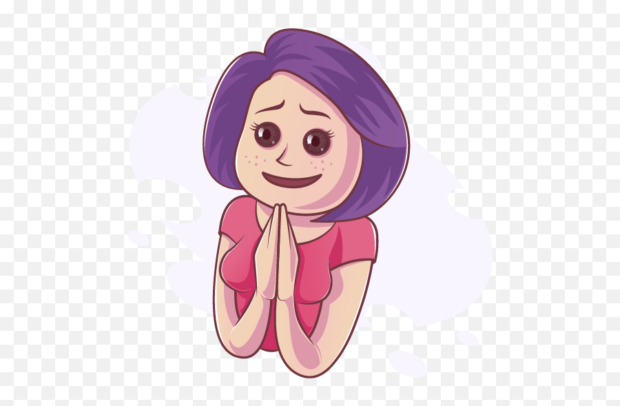 Angry Woman Png - 112 Purple Hair Emoji 2898046 Vippng Cartoon,Purple Emoji Png