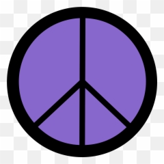 Peace Symbol Png - Symbols Circle With Line Through,Peace Sign Transparent Background