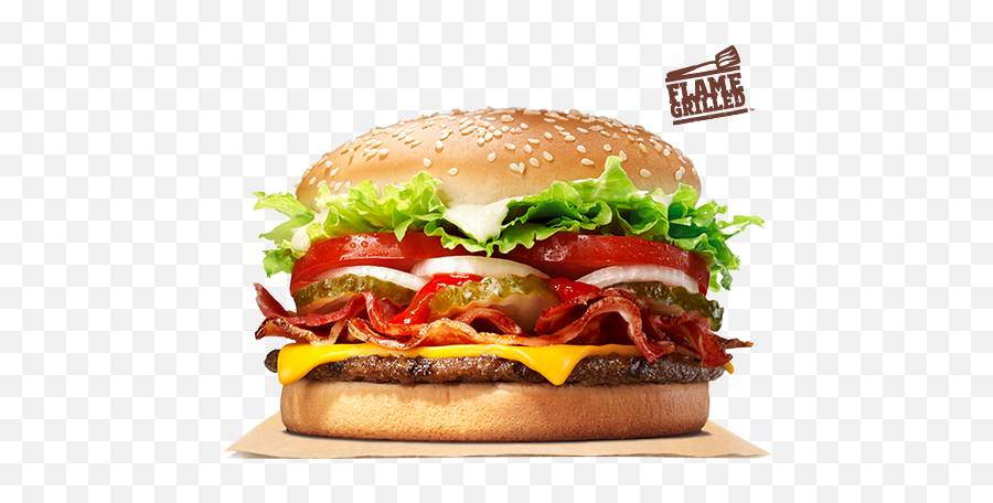 Bacon Cheese Whopper Sandwich - Bacon And Cheese Whopper Png,Burger King Png