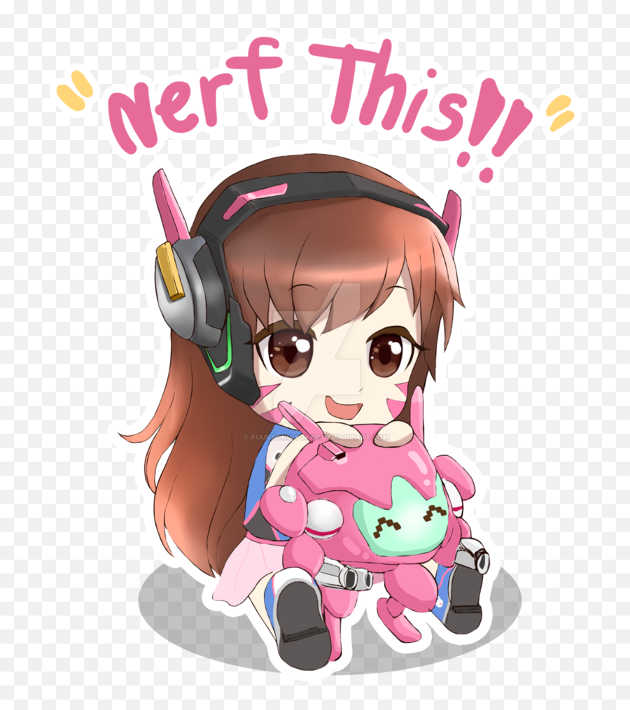 Download Hd Va From Overwatch By Fuuryoku - Yokku D Va D Va Overwatch Chibi Png,D.va Png