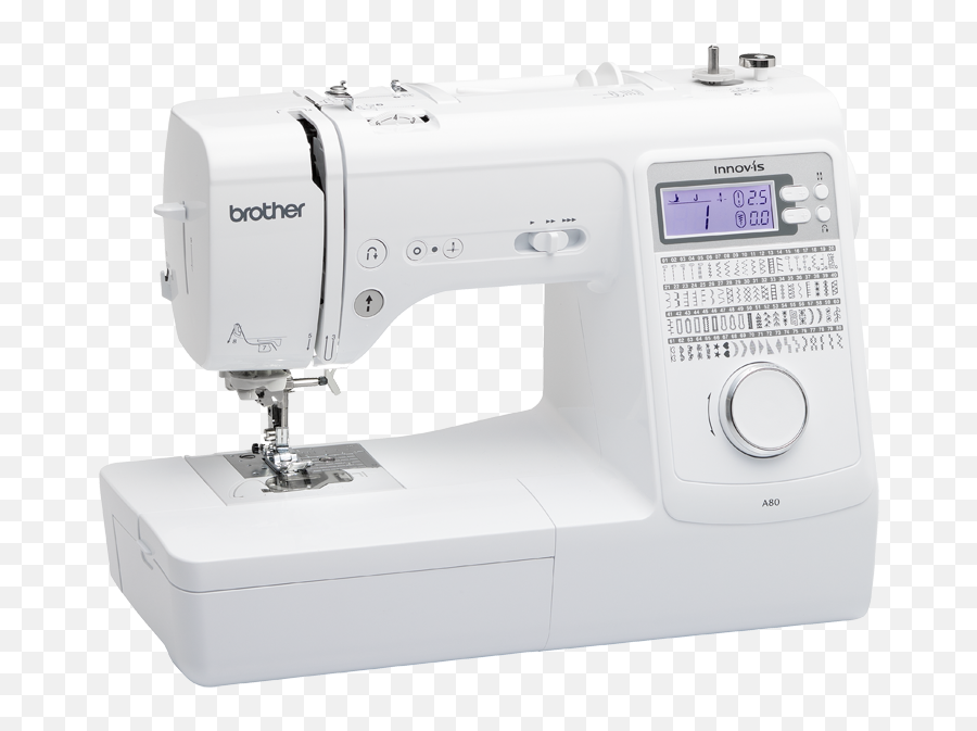 Brother Sewing Machine Innovis A80 Computerised With Free Extension Table 10 Spools Quality Thread Trade - In Package For Go Brother Innovis A150 Png,Sewing Machine Png