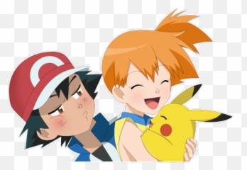 Ash Pikachu And Misty Pokemon - And png