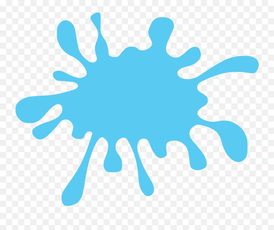 Blue Splat - Water Splash Clipart Png,Splat Png