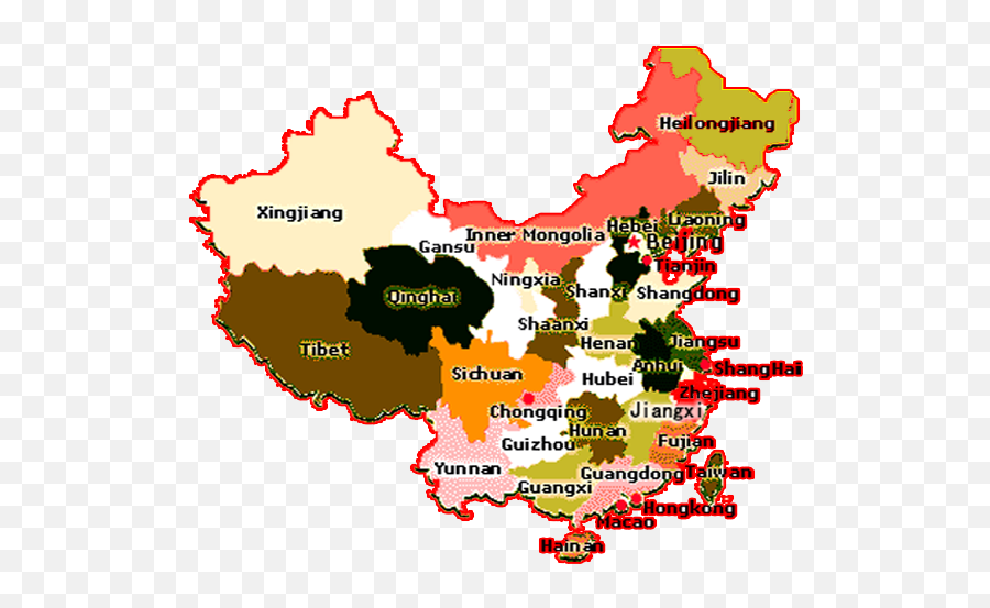 China Provinces Map Travel Tools - China Map With City Png,China Map Png