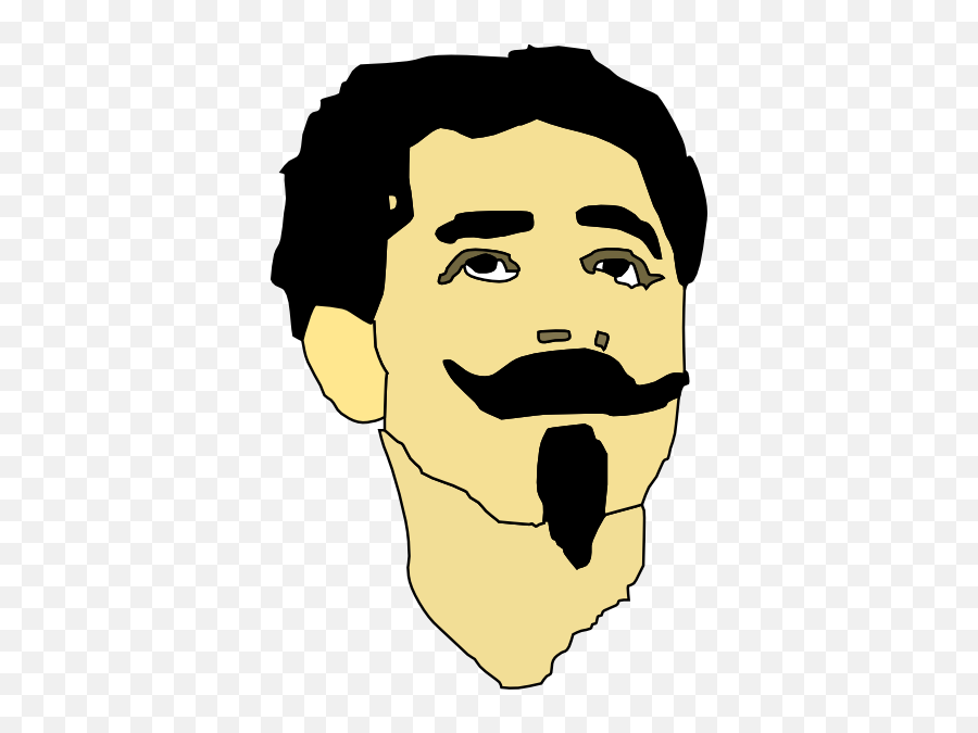 Man With Mustache And Goatee Png Clip - Cartoon Man With Mustache,Goatee Png