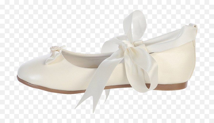 Ballet Flats Ivory Dress Shoes W Satin - Ballet Flat Png,Ballerina Shoes Png