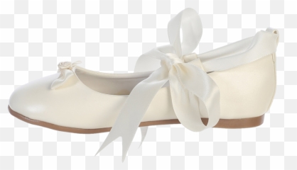 Ballet Flats Ivory Dress Shoes W Satin - Ballet Flat Png,Ballerina Shoes Png