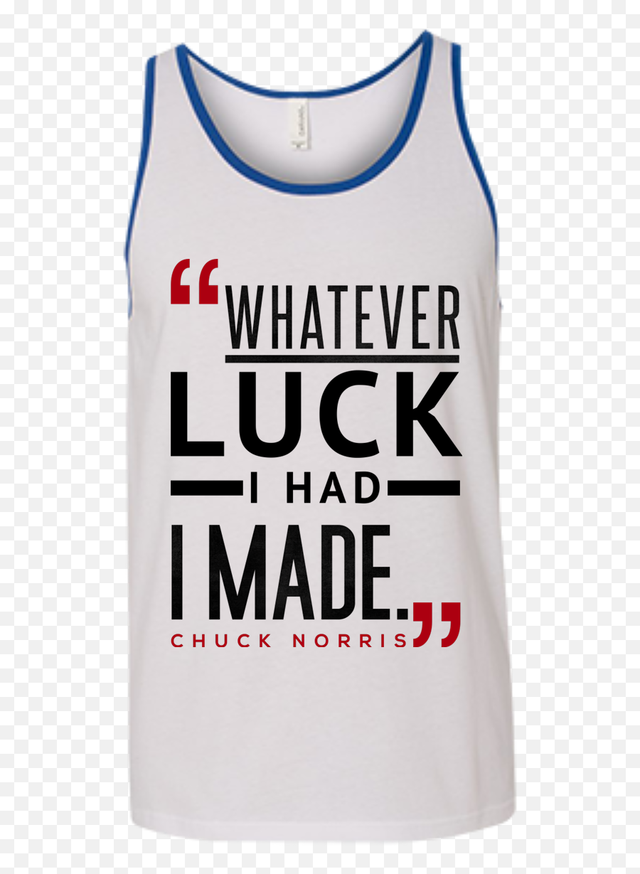 Luck Chuck Norris Quote Tank Top - Gypsy Png,Chuck Norris Png