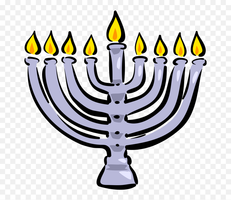 Jewish Chanukah Hanukkah - Vector Graphics Png,Menorah Png