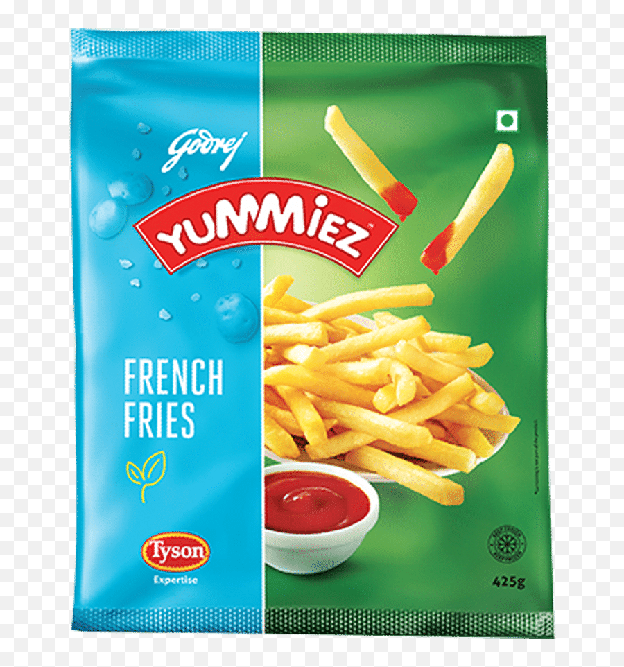 Yummiez French Fries 425 G Pouch - Godrej Yummiez Burger Patty Png,French Fries Transparent