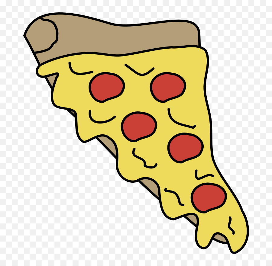 Download Free Png Melty Pizza - Clip Art Of Junkfoods,Pizza Cartoon Png