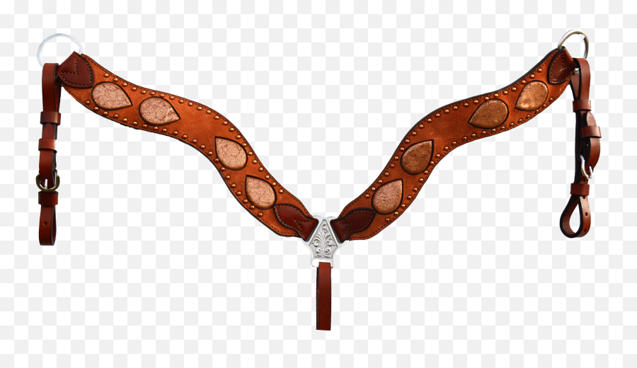 3017 - Bc Breastcollar Wave Style Toast Rough Out W Copper Spotting U0026 Tear Accent Alamo Saddlery Horse Tack Png,Texas Shape Png