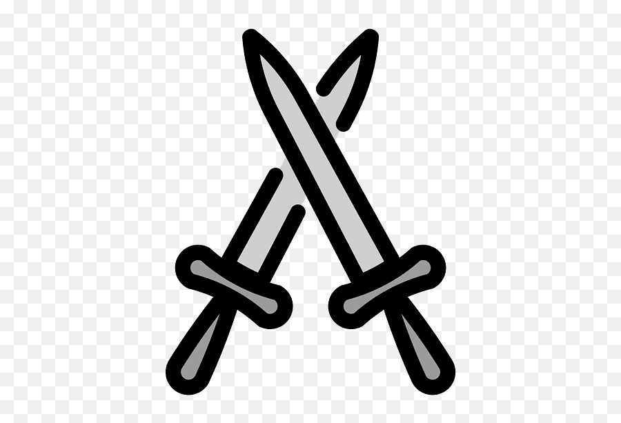 Crossed Swords Emoji Clipart - Espada Emoji Png,Crossed Swords Png