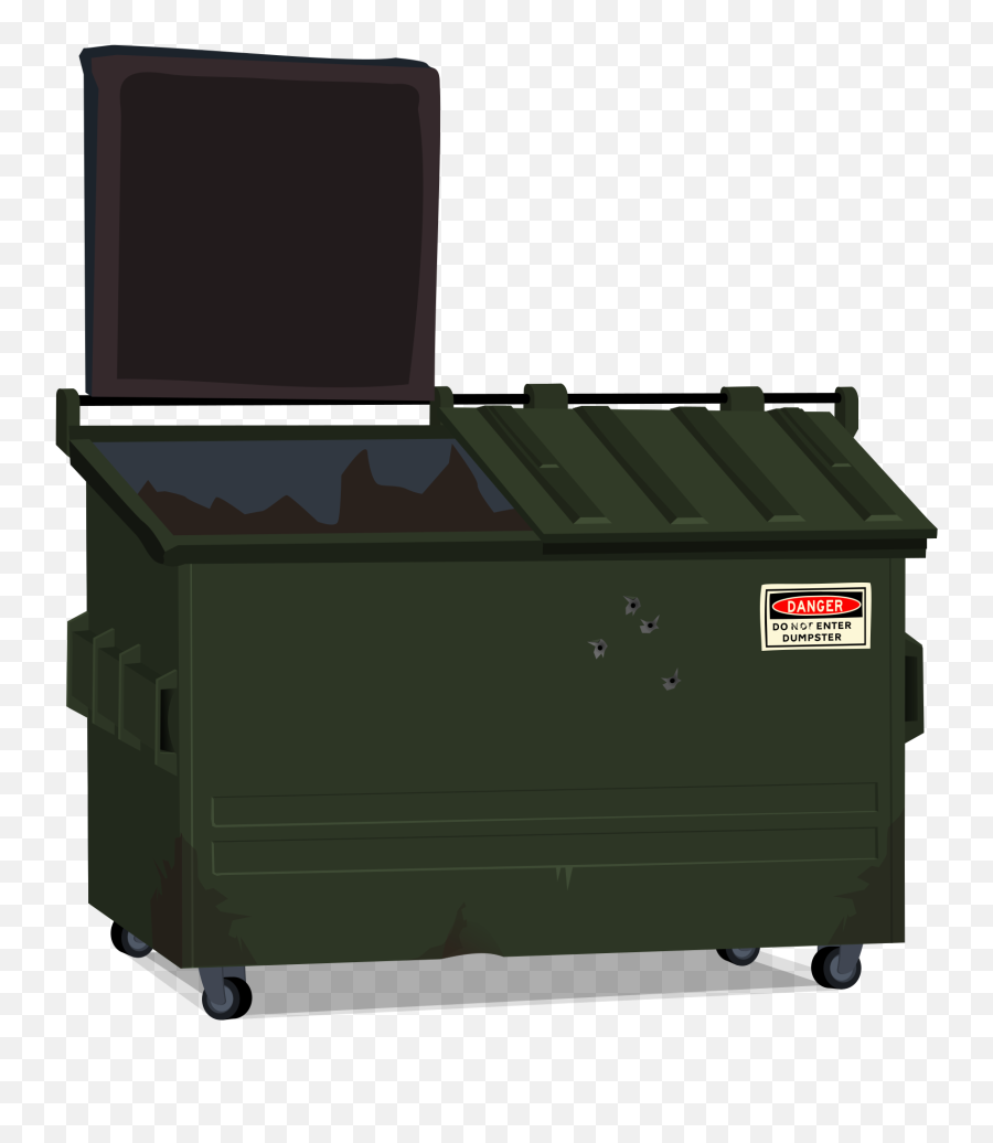 Clipart Big Image Png Vector Black And - Dumpster Clipart,Can Png