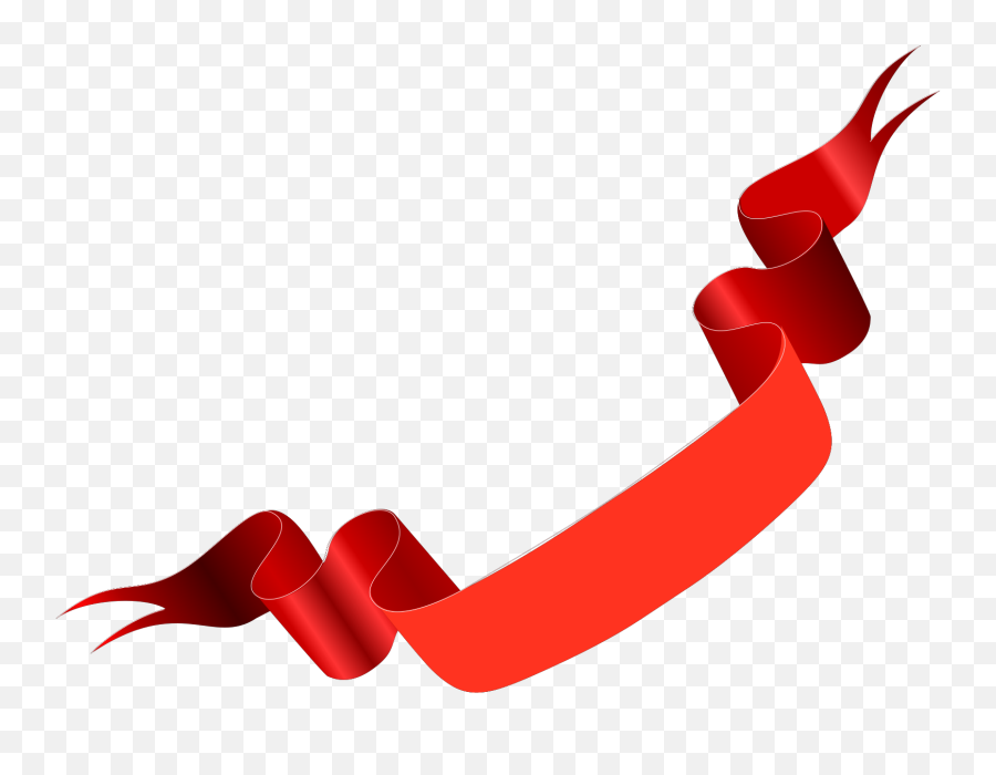 Big Red Ribbon Clip Art - Vertical Png,Ribbon Clipart Png