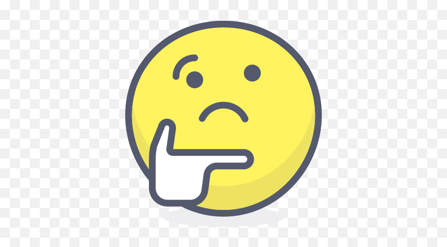 Thinking - Free Smileys Icons Thinking Icon Png,Thinking Emoji Transparent Background