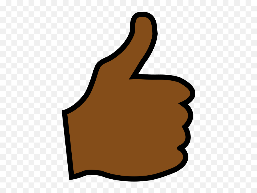 Thumbs Up Clip Art - Vector Clip Art Online Brown Thumbs Up Png,Thumb Up Png