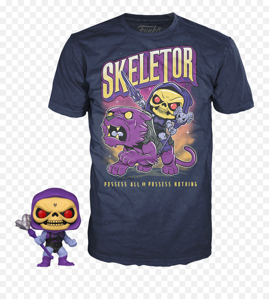 Masters Of The - Funko Pop T Shirt Skeletor Png,Skeletor Transparent