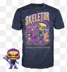 Masters Of The - Funko Pop T Shirt Skeletor Png,Skeletor Transparent