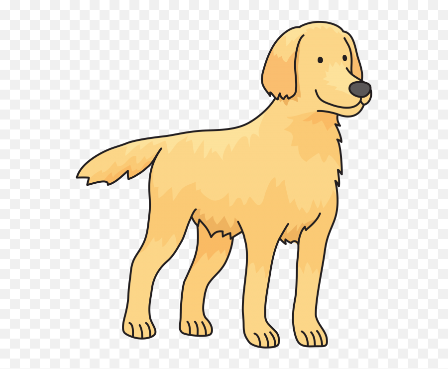 Big Dog Png - Simple Golden Retriever Drawing,Dog Clipart Transparent -  free transparent png images 