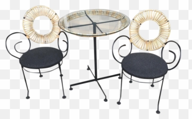 Mid - Century Modern Arthur Umanoff Cafe Table And Chair Set 3 Pieces Furniture Style Png,Cafe Table Png