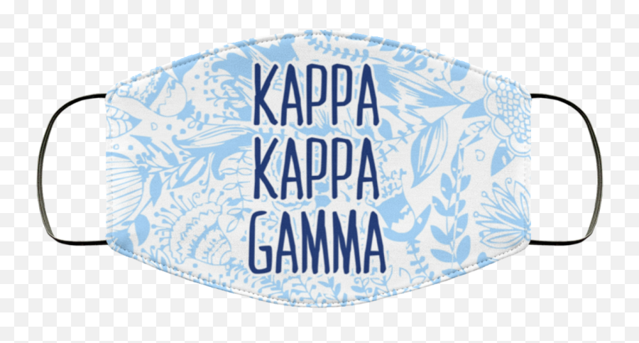 Face Masks Kappa Gamma Floral - For Teen Png,Kappa Face Png