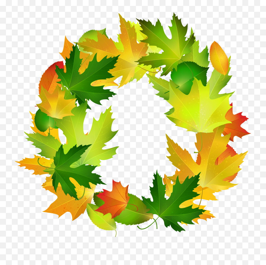 Download Fall Leaves Oval Border Frame - Clip Art Png,Fall Frame Png