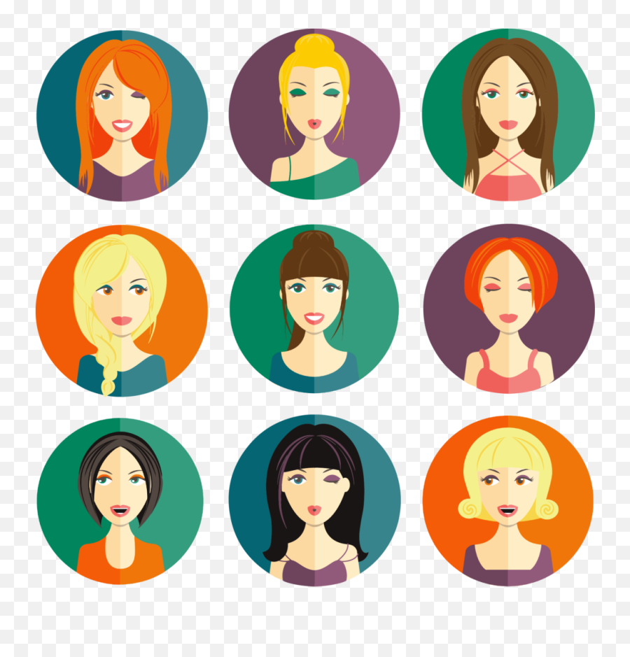 Girl Icon 221184 - Free Icons Library Hair Design Png,Cute Girl Icon