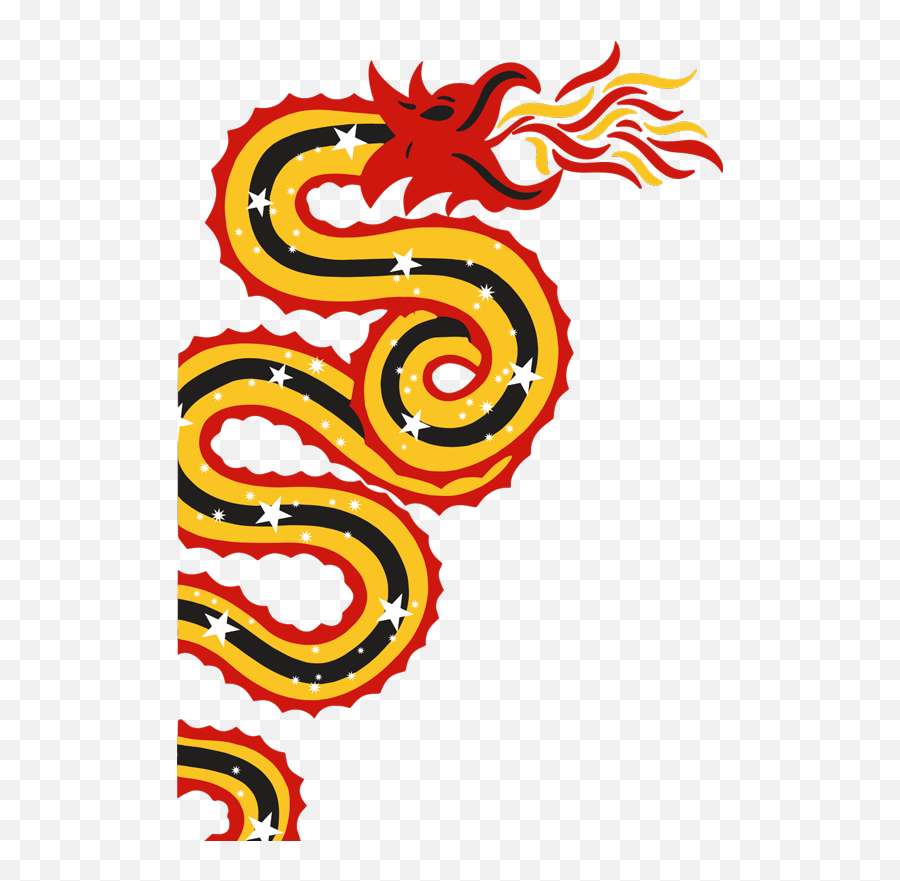 Cartoon Chinese Dragon Home Wall Sticker - Tenstickers Illustration Png,Chinese Dragon Transparent