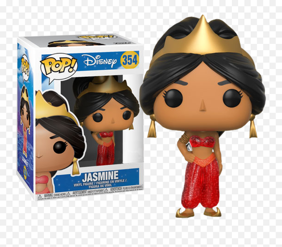 Aladdin - Jasmine Red Dress Glitter Us Exclusive Pop Vinyl Pop Figure Jasmine Png,Princess Jasmine Png