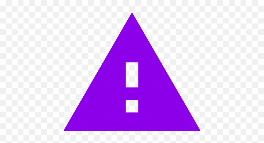 Purple Warning Icon Exclamation Mark Png - Material Design Icons Alert,Alert Icon